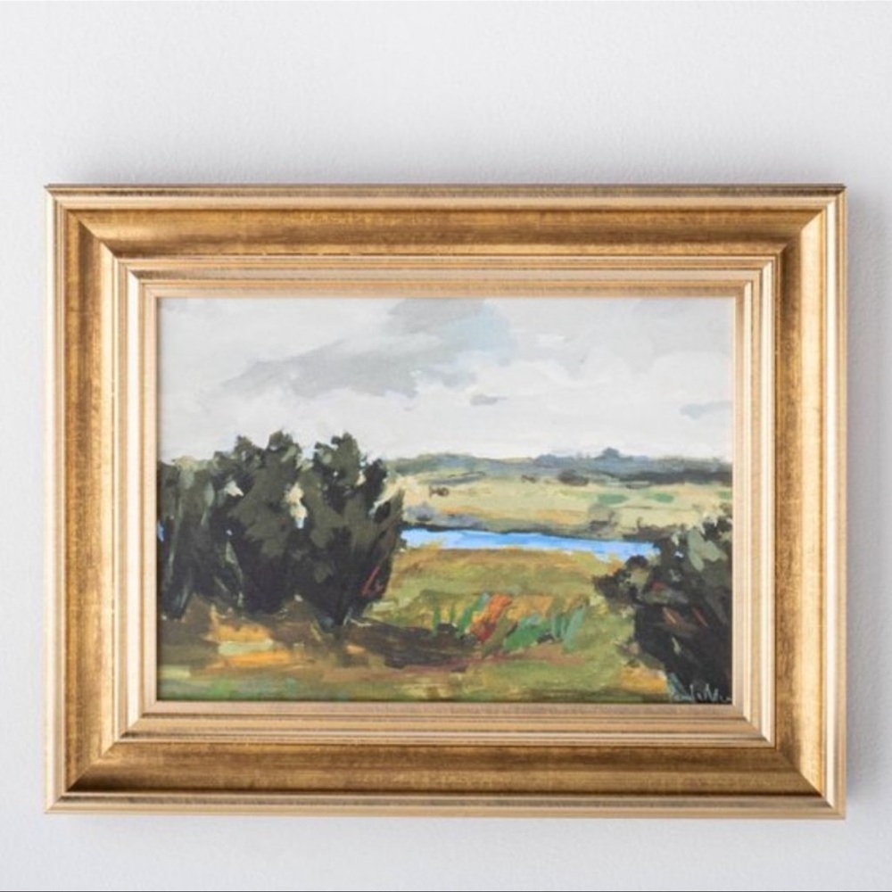NWT Studio McGee Threshold Framed Canvas Landscape